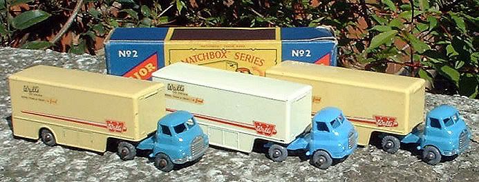 レズニー 　ウォルズ　アイスクリーム　トラック ベッドフォード 🧊 Lesney Matchbox Major Pack M-2a Bedford Articulated Ice